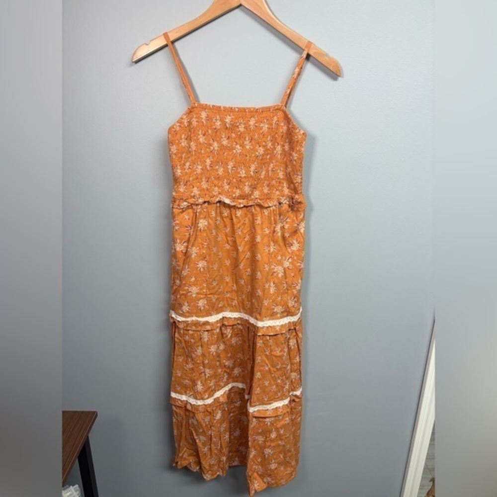 Universal Thread Orange Textured Dress